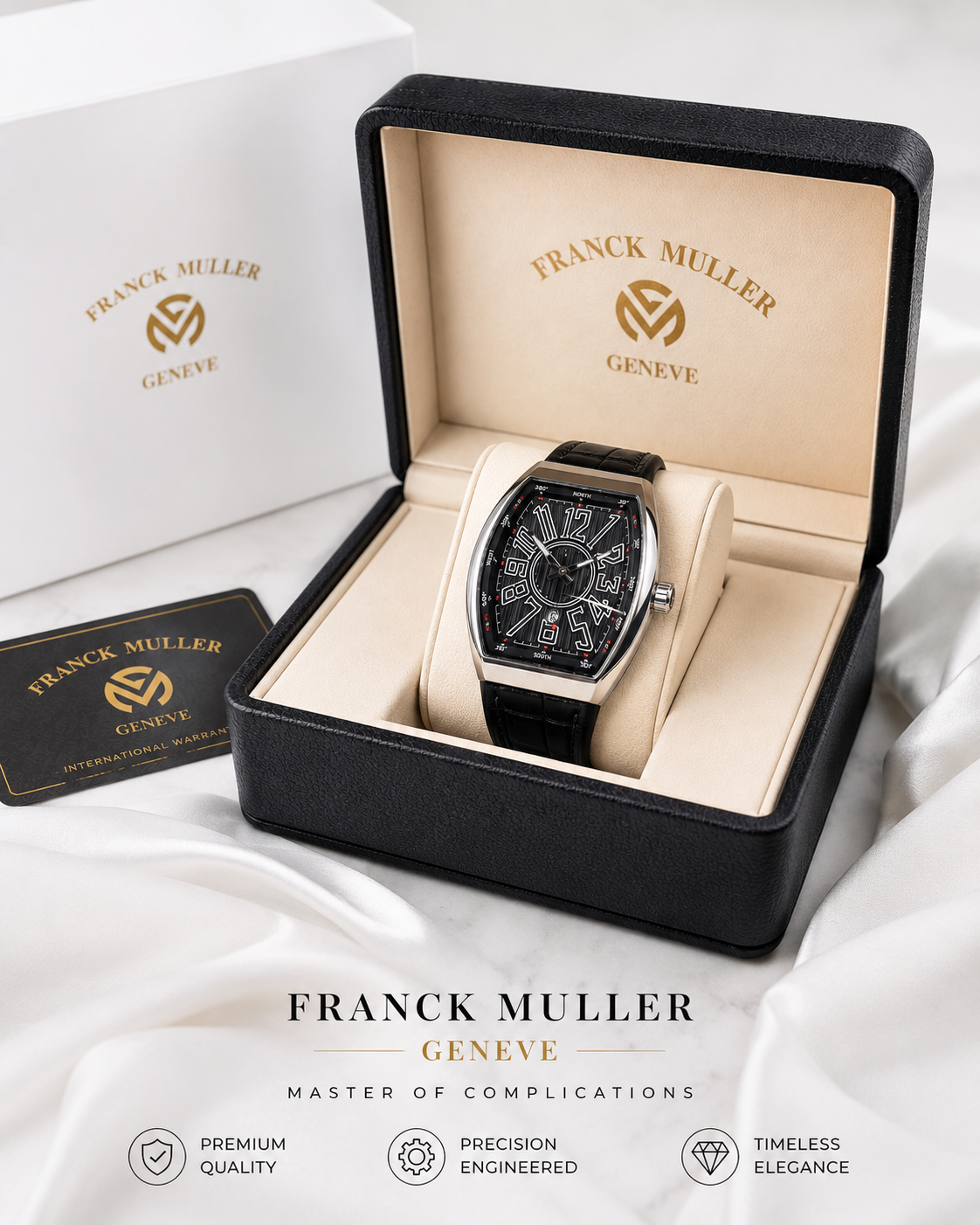 Frank muller high copy watch leather strap